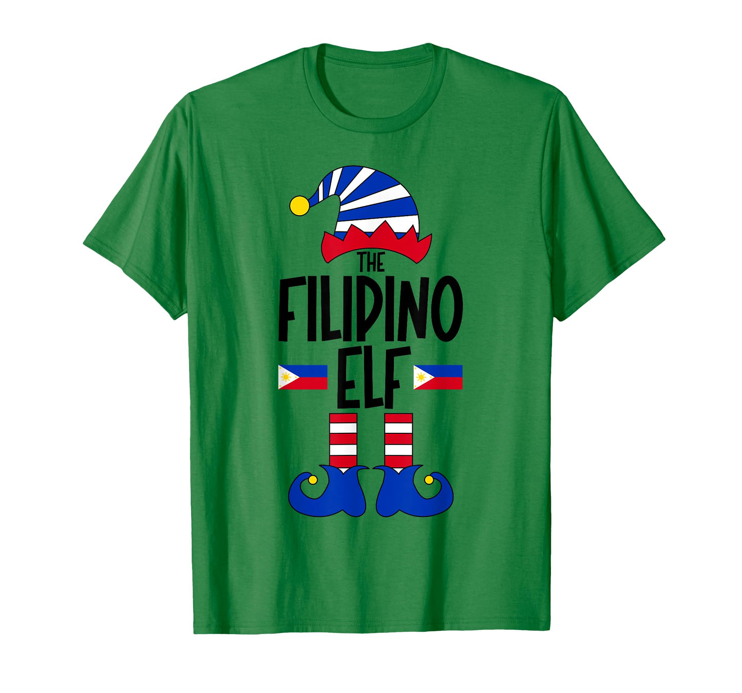 Filipino Elf Philippines Funny Group Matching Christmas Elf T-Shirt