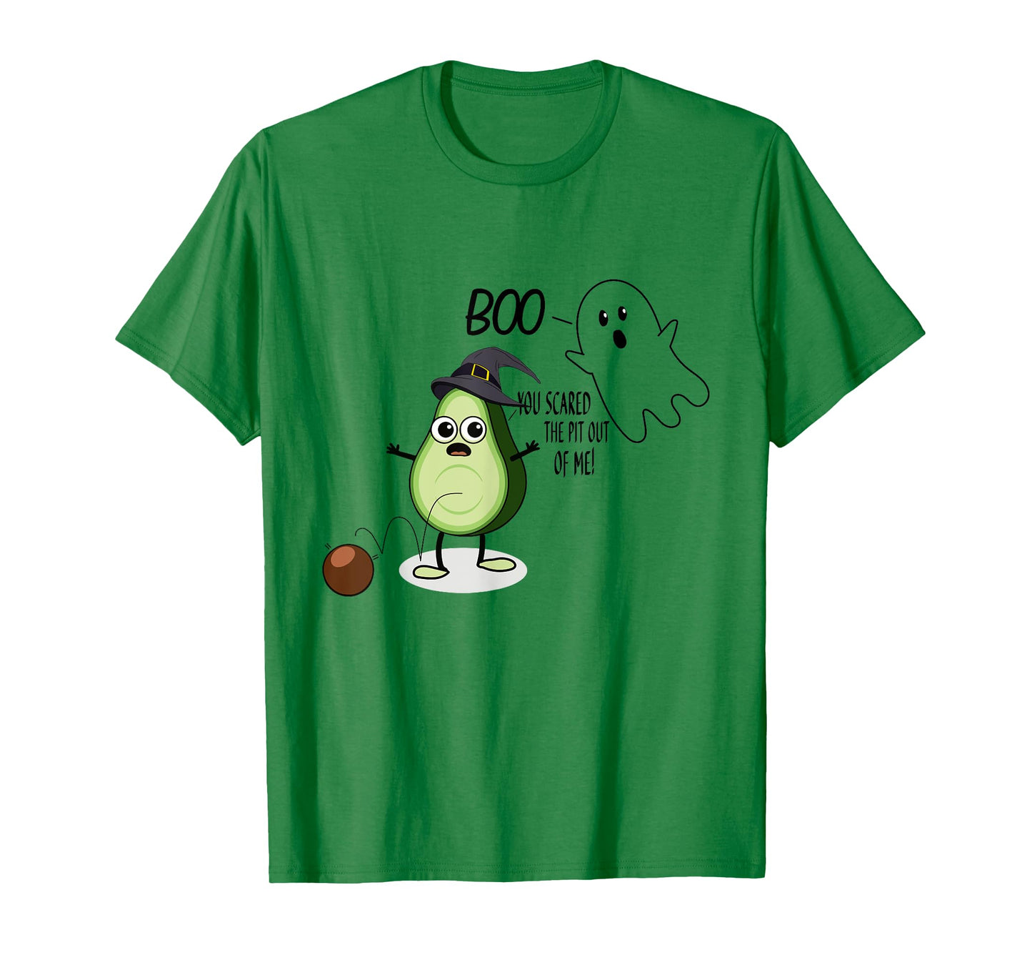 Boo You Scared The Pit Out Of Me Funny Halloween Ghost T-Shirt