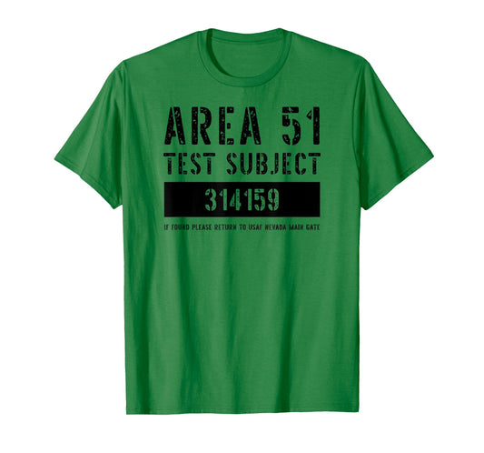 Area 51 Test Subject Alien Abduction Halloween Costume T-Shirt