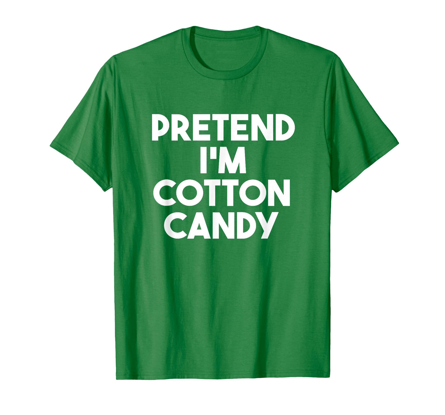 Pretend I'm a Cotton Candy Funny Lazy Halloween Costume T-Shirt