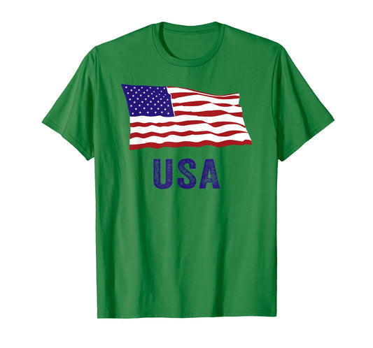 American US Flag Tee USA Patriotic 4th Of July T-Shirt