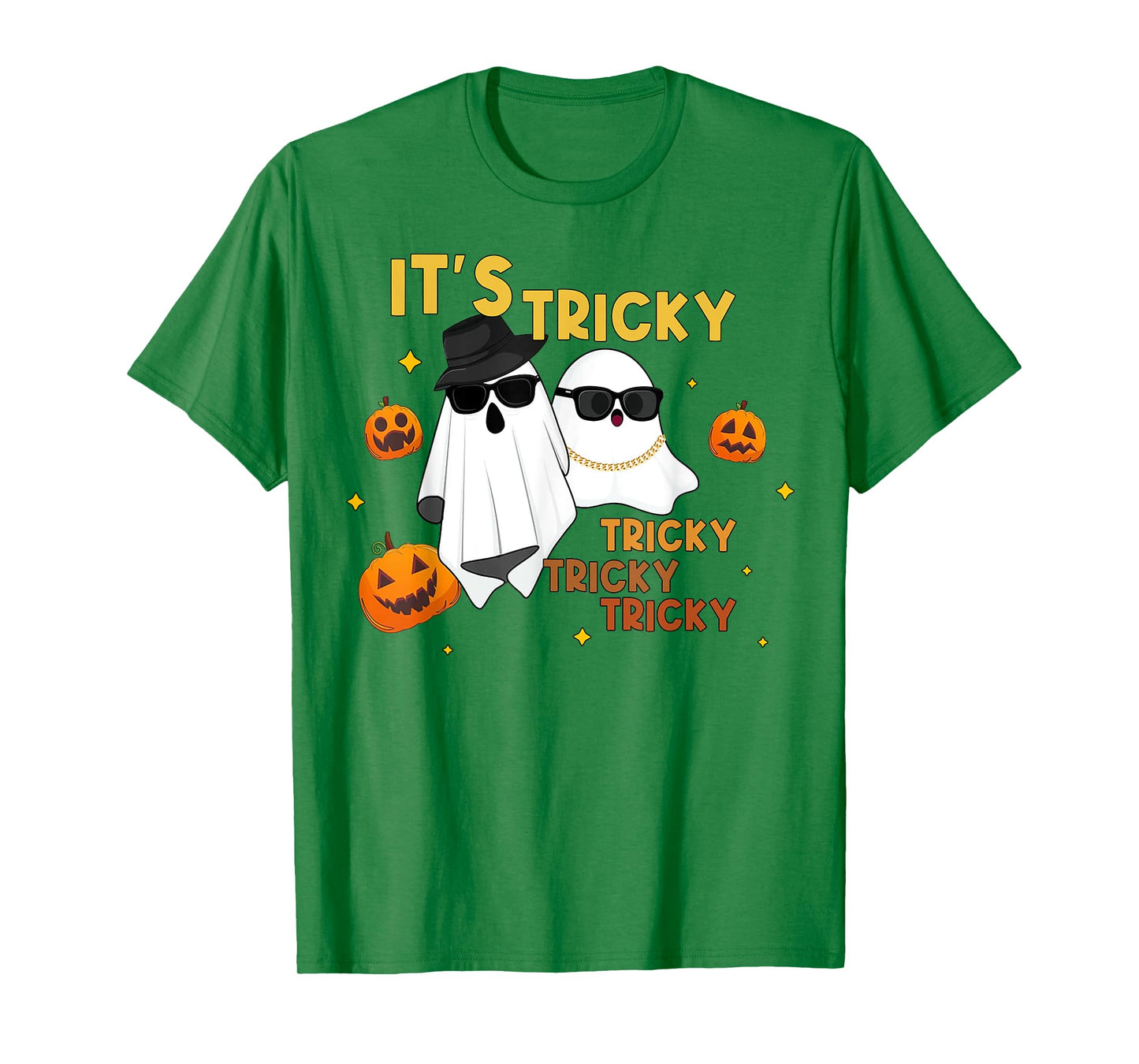 It's Tricky Tricky Tricky Funny Ghost Boo Halloween T-Shirt