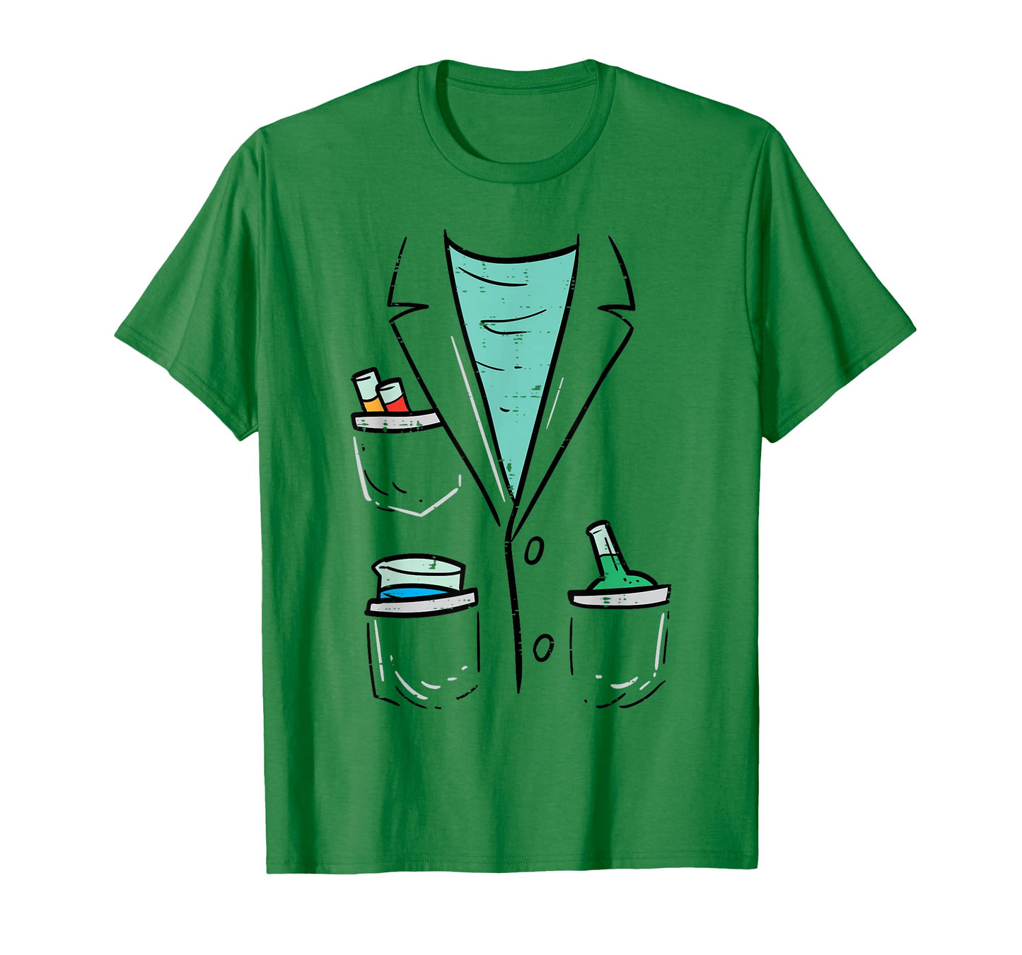 Mad Scientist Chemist Costume Funny Halloween Nerd Geek Boys T-Shirt