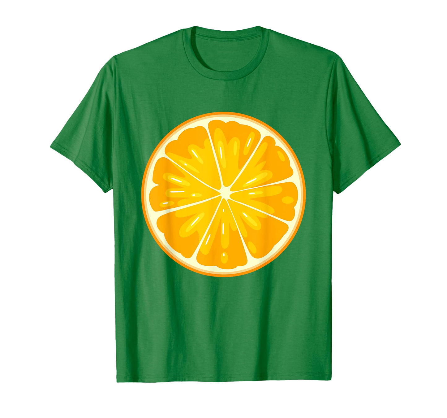 Funny Orange Sliced Fruit Lazy Easy Halloween Costume T-Shirt