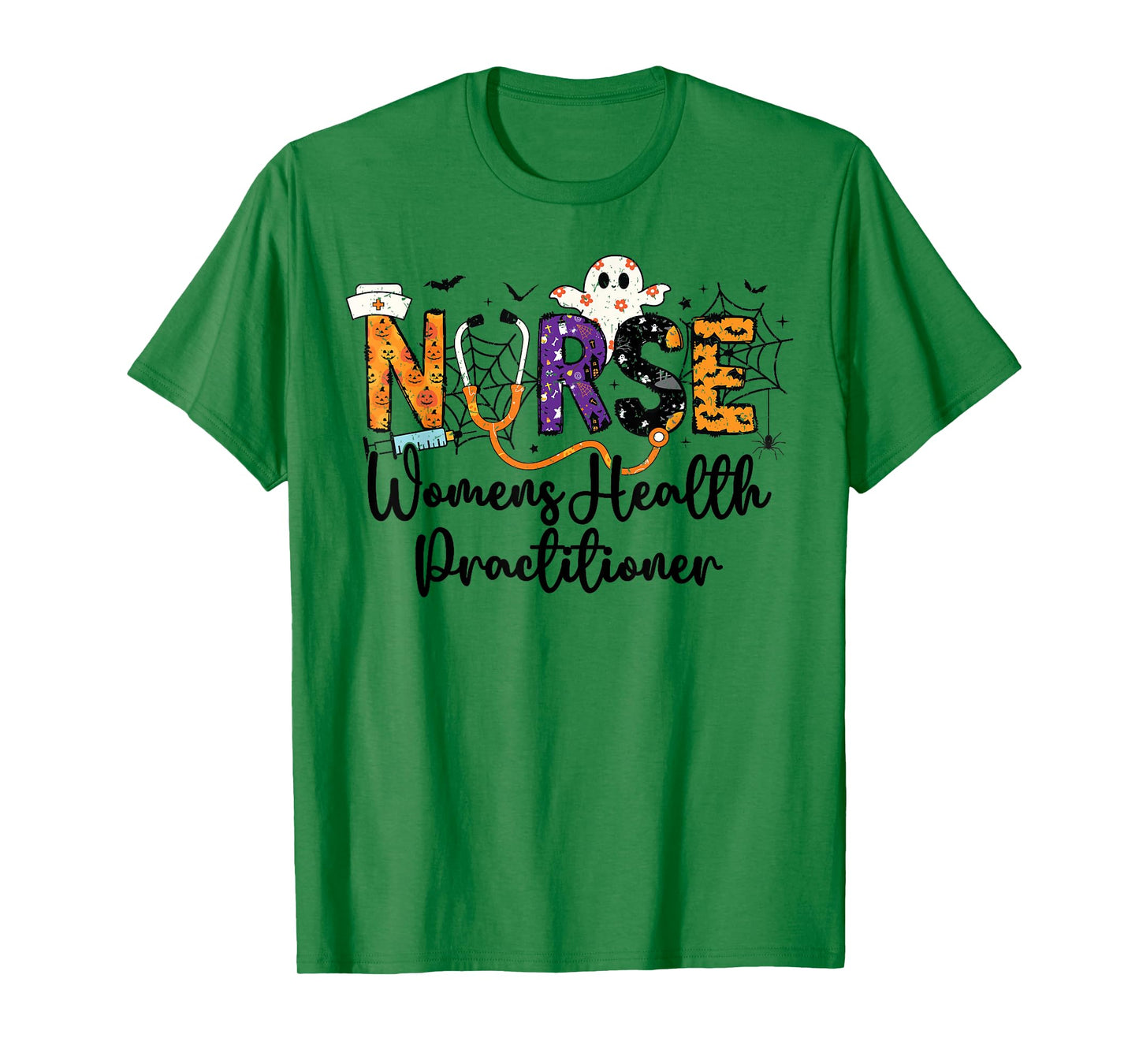 Women Health Practitioner Nurse WHNP Ghost Halloween Nursing T-Shirt