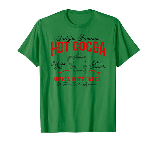 Judy's Famous Hot Cocoa Funny Christmas T-Shirt
