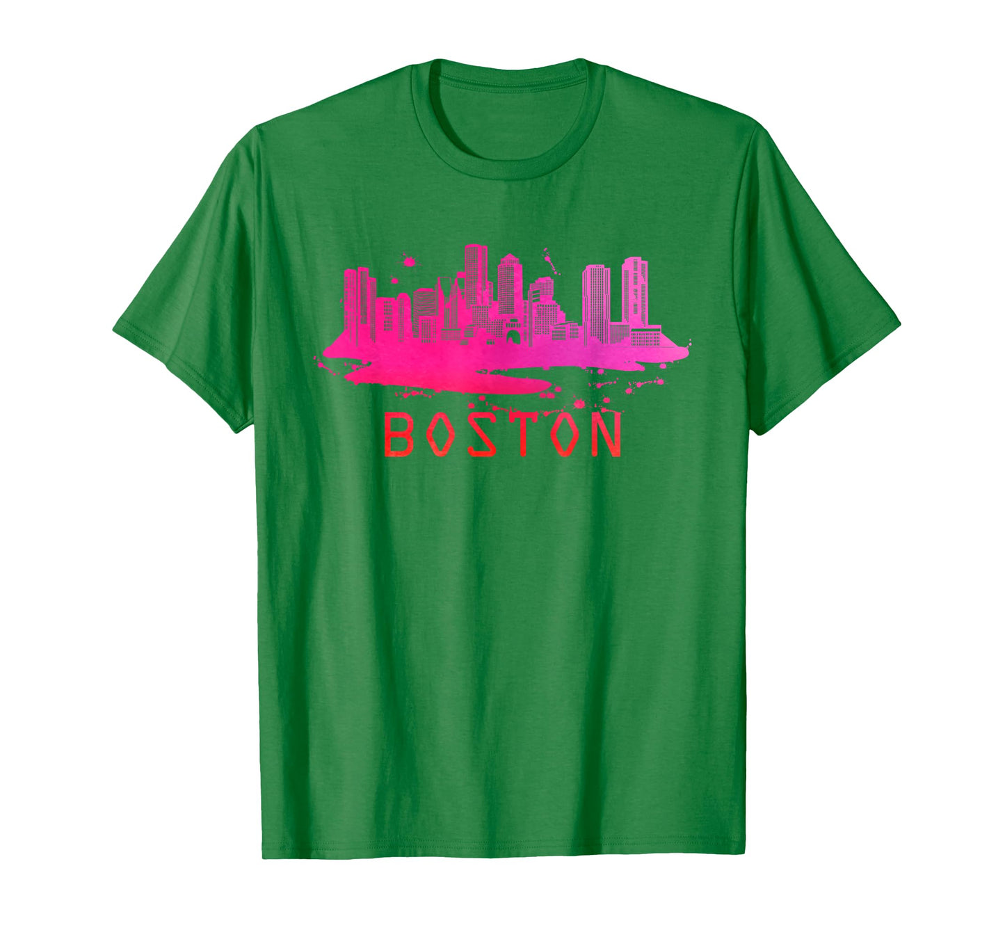 Modern Boston Cityscape - Boston Massachusetts Skyline T-Shirt