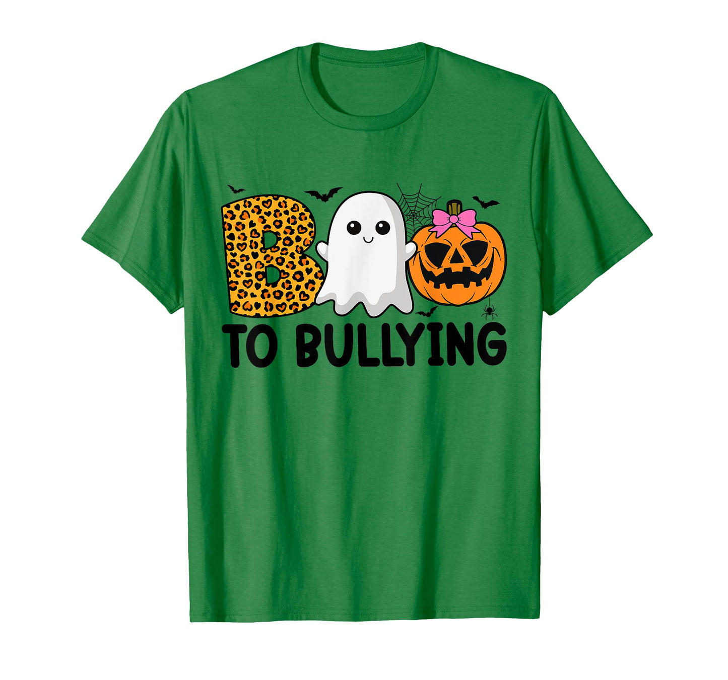 Boo Anti Bullying Funny Halloween Orange Unity Day Girls T-Shirt