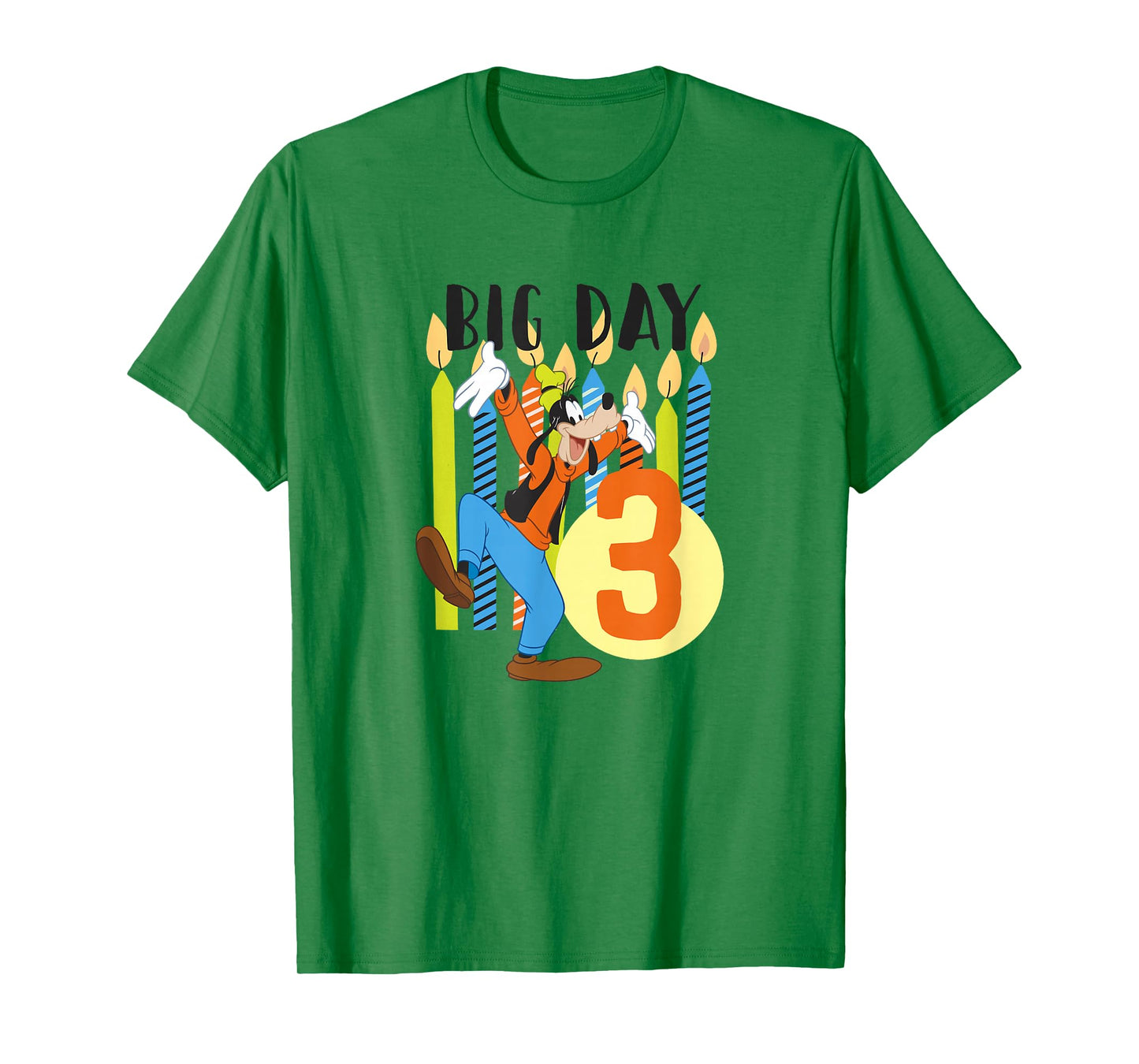 Disney Goofy Birthday Big Day 3 Years Old T-Shirt
