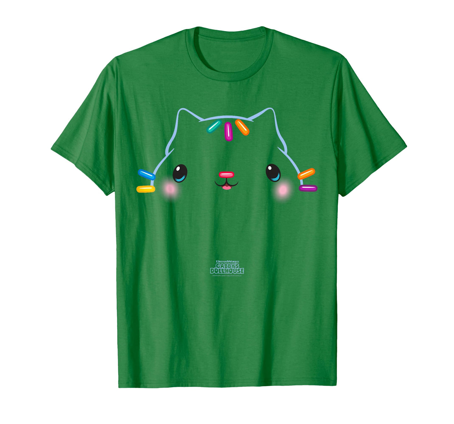 DreamWorks Gabby's Dollhouse Cakey Cat Big Face Halloween T-Shirt