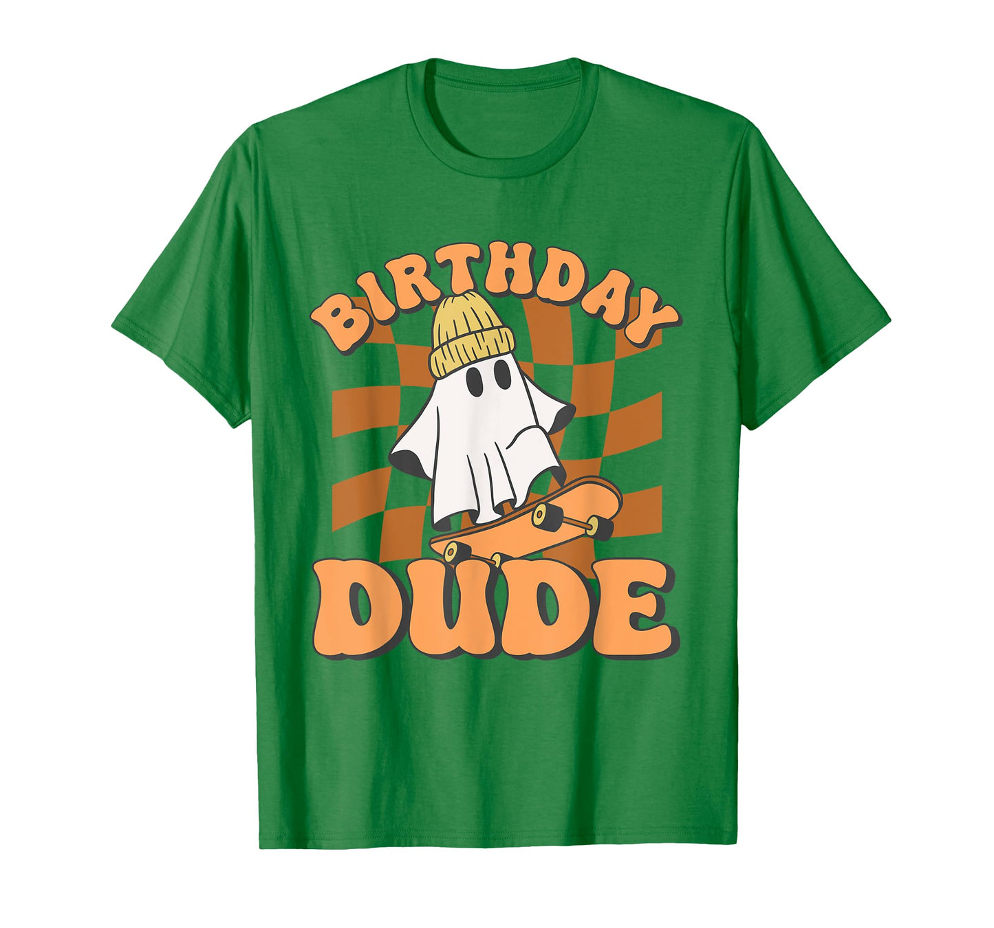 Halloween Ghost October Birthday For Boys Birthday Dude T-Shirt
