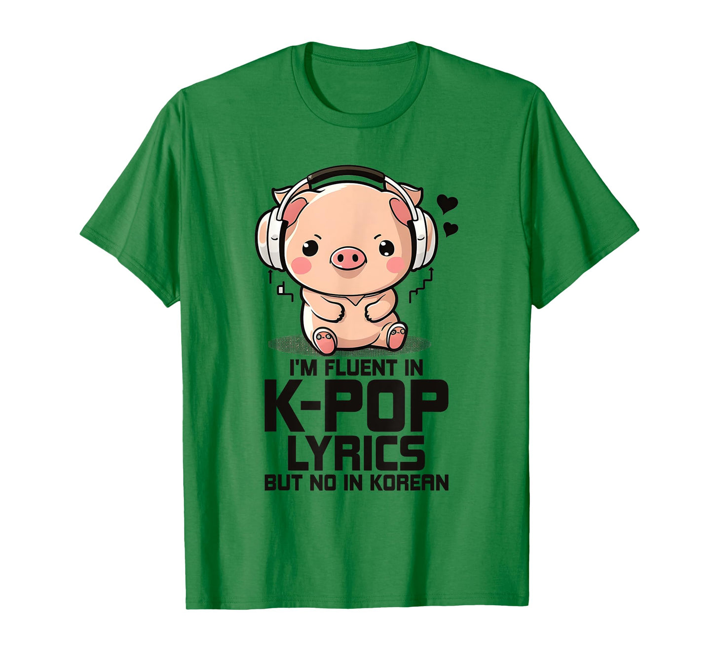 Fluent In Kpop Lyrics Bias K Pop Pig Merch K-pop Merchandise T-Shirt