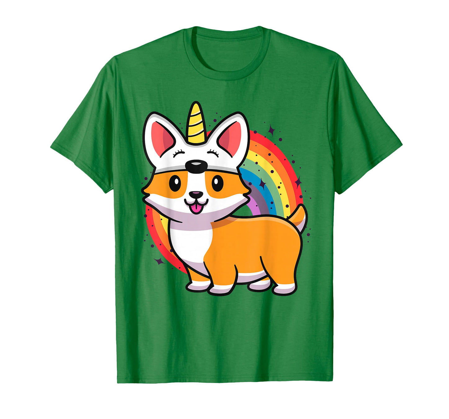 Corgicorn Unicorn Corgi for Kids Funny Rainbow Corgi T-Shirt