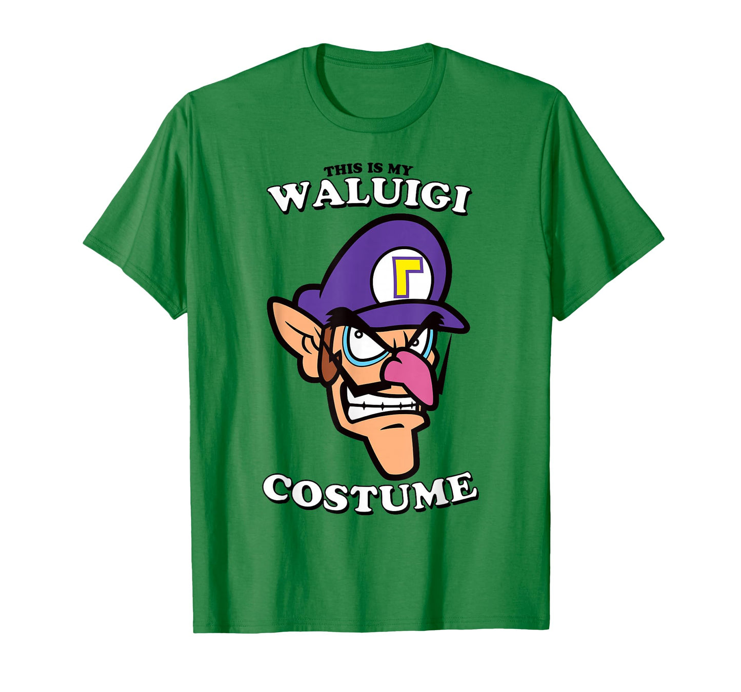 Super Mario Halloween Vintage This Is My Waluigi Costume T-Shirt