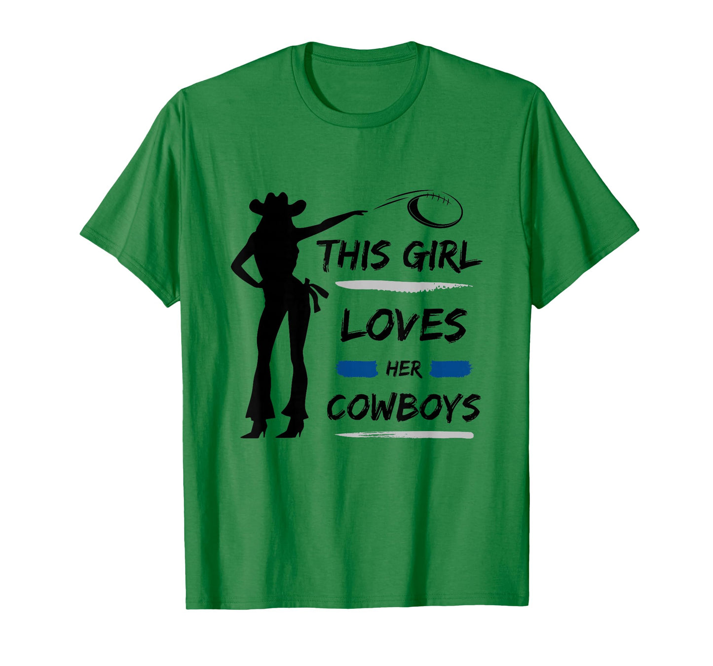 This Girl Loves Her Cowboy Cute Texas Dallas Cheerleader T-Shirt