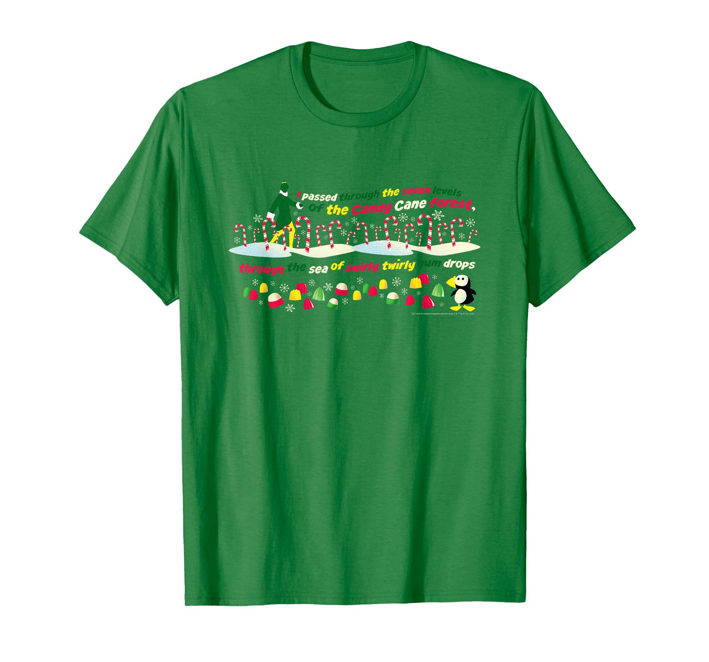 Elf Movie Candy Cane Forest T-Shirt