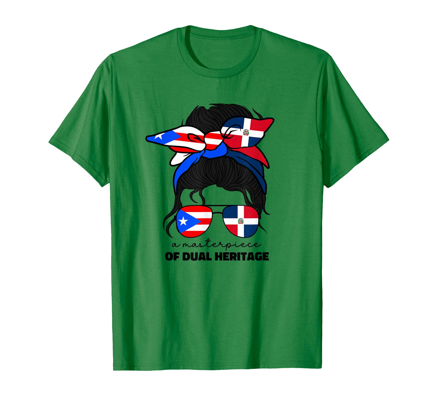 Half Dominican And Puerto Rican Rico Flag DominiRican Girls T-Shirt