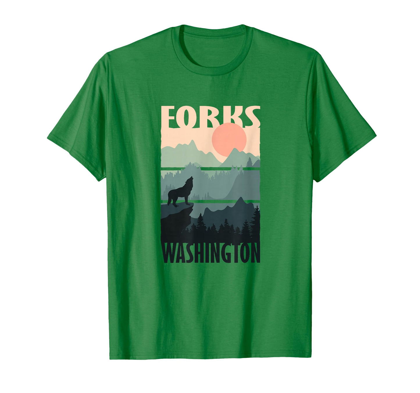 Forks Washington, Outdoors, WA Vacation Souvenir T-Shirt