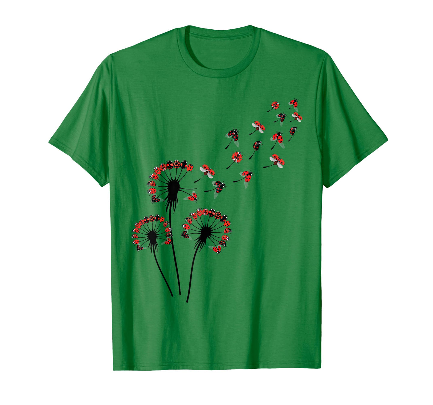 Flower Dandelion Ladybugs Shirt for Ladybug Lover | Ladybug T-Shirt