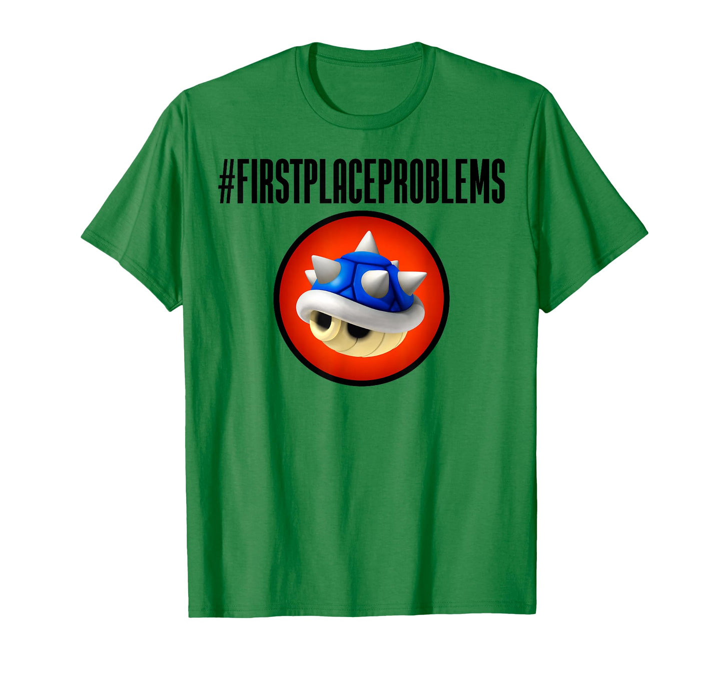 Nintendo Mario Kart First Place Problems Blue Shell Text T-Shirt