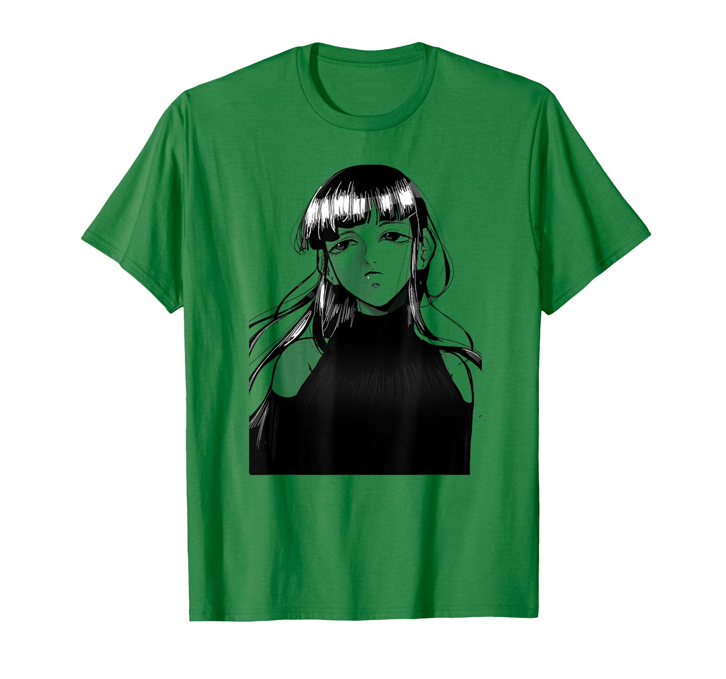 Anime Girl Illustration, Japanese Style T-Shirt