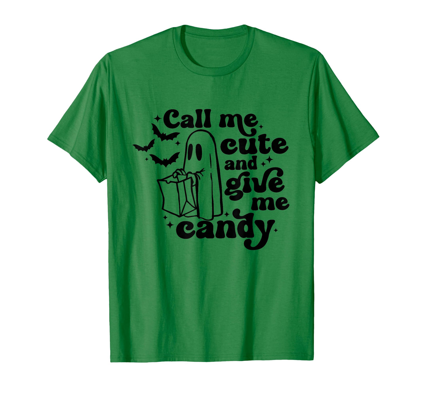 Retro Give Me Candy Call Me Cute Funny Halloween Cute Boo T-Shirt