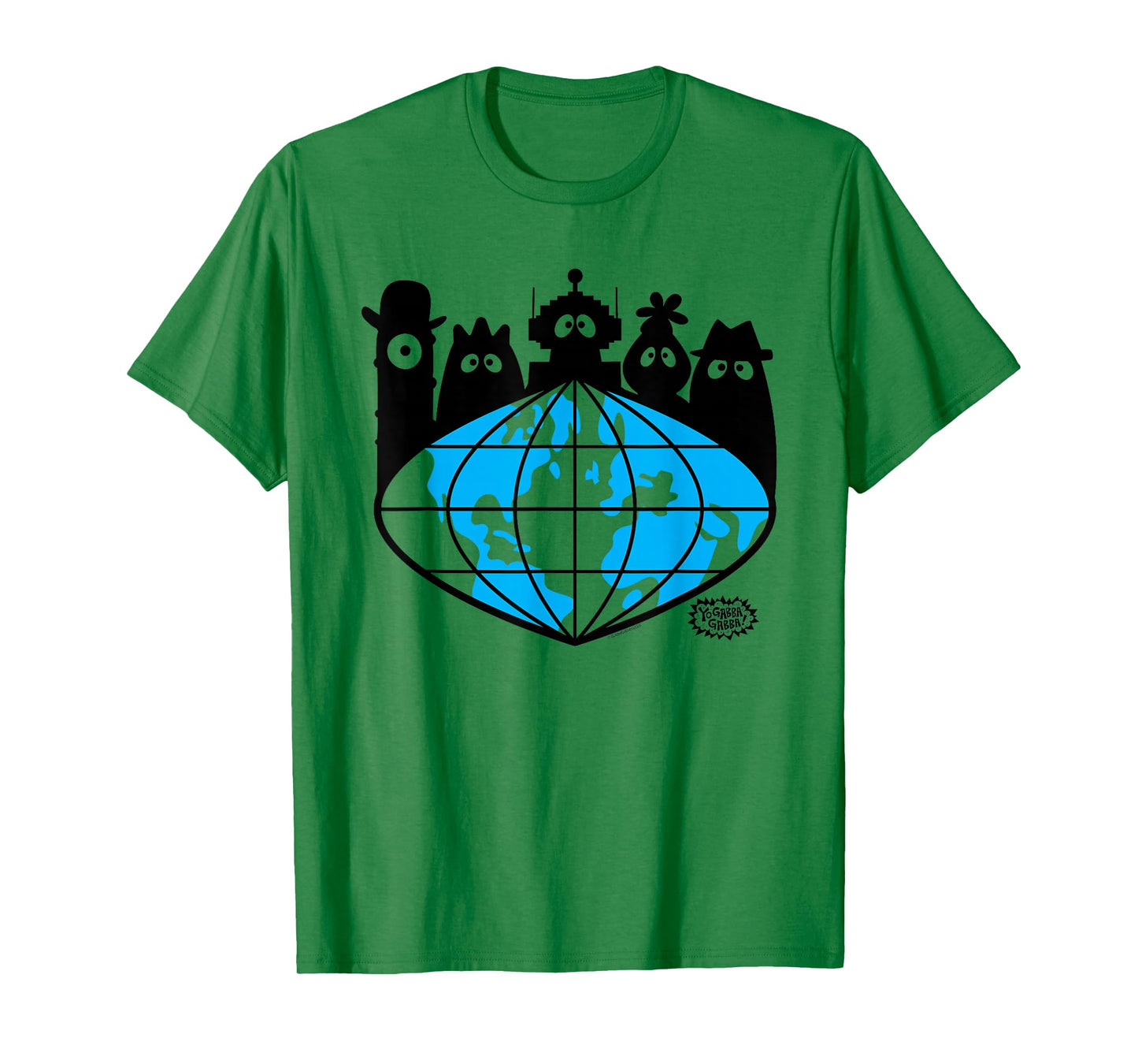 Yo Gabba Gabba! Global Logo with Silhouettes TV Show T-Shirt