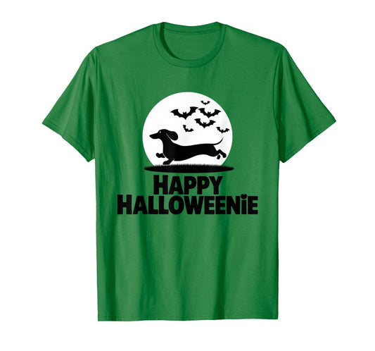 Happy Halloweenie Tshirt Women Men Wiener Monster Party T-Shirt