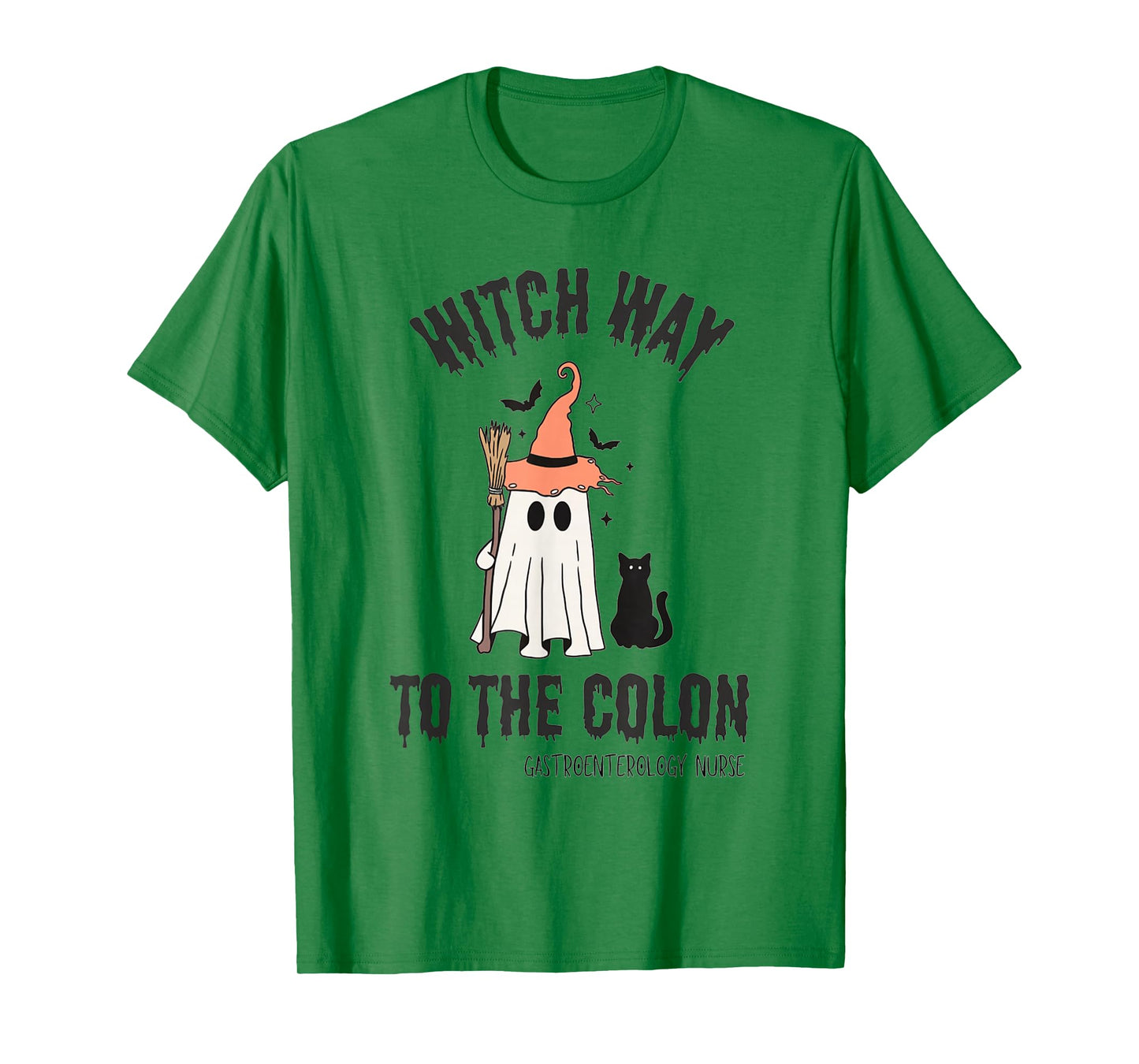 Endo Nurse Halloween Gastrointestinal Nurse Ghost Endoscopy T-Shirt