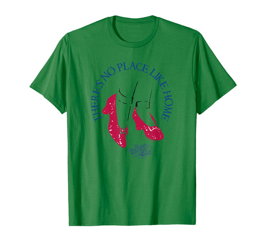 The Wizard of Oz Ruby Slippers No Place Like Home Vintage T-Shirt