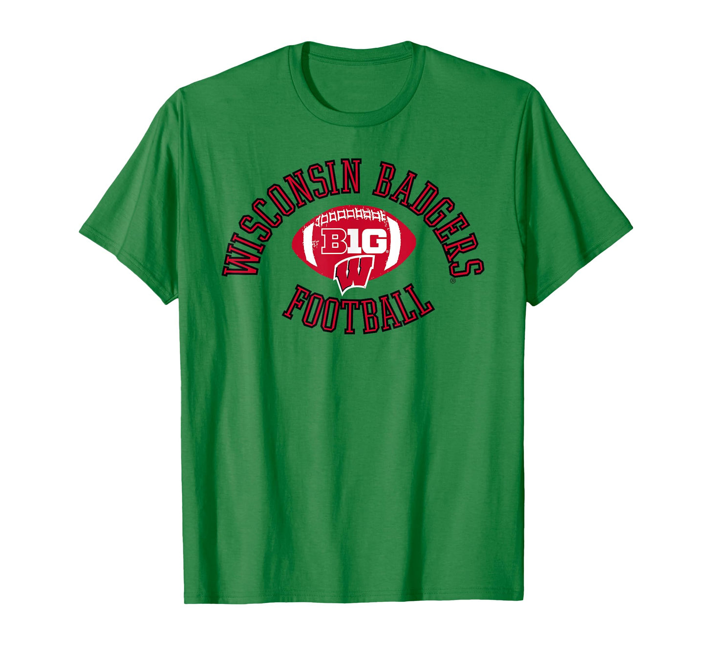 Wisconsin Badgers Big 10 Football Huddle Gray T-Shirt