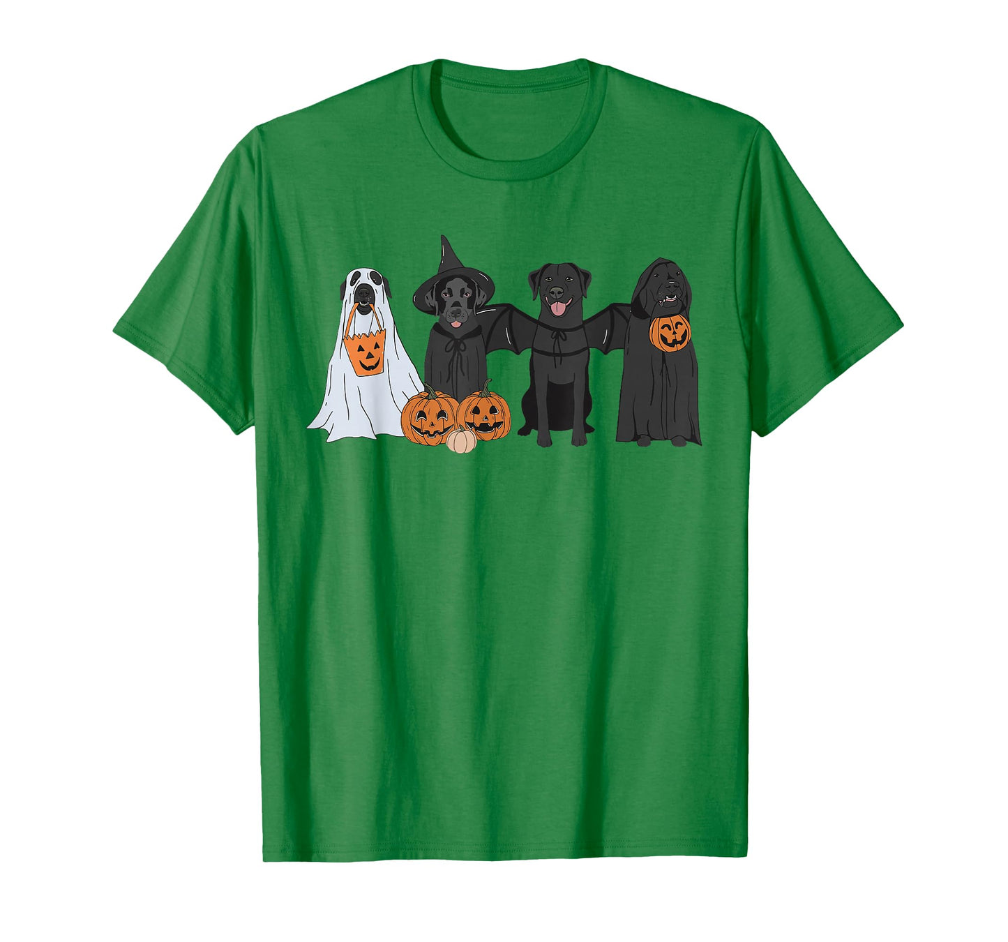 Cute Black Labrador Dog Halloween Pumpkin Labrador Dog Mom T-Shirt