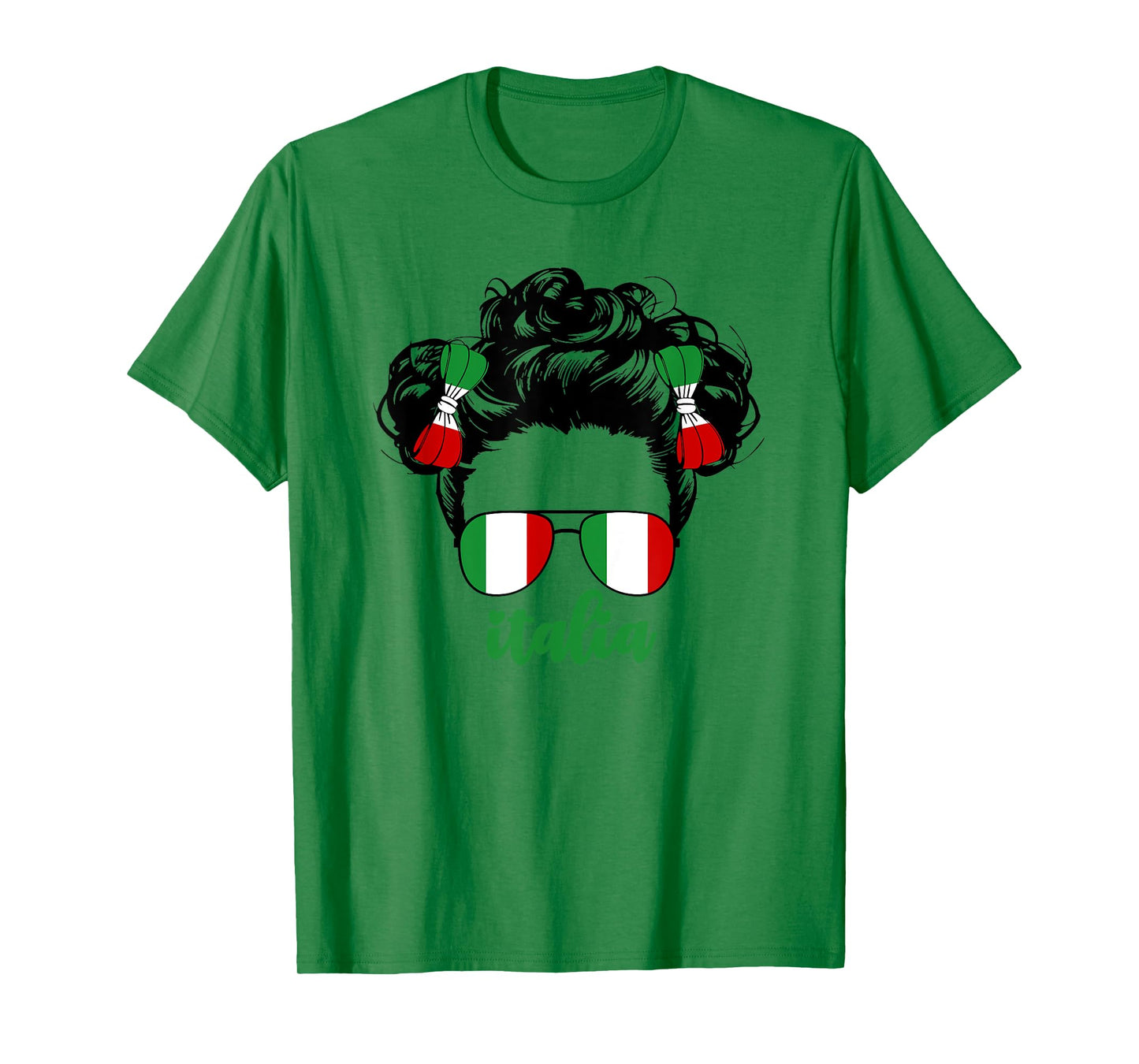 Cute Italian Girl For Kids Pride Italia Italy Flag Girls T-Shirt
