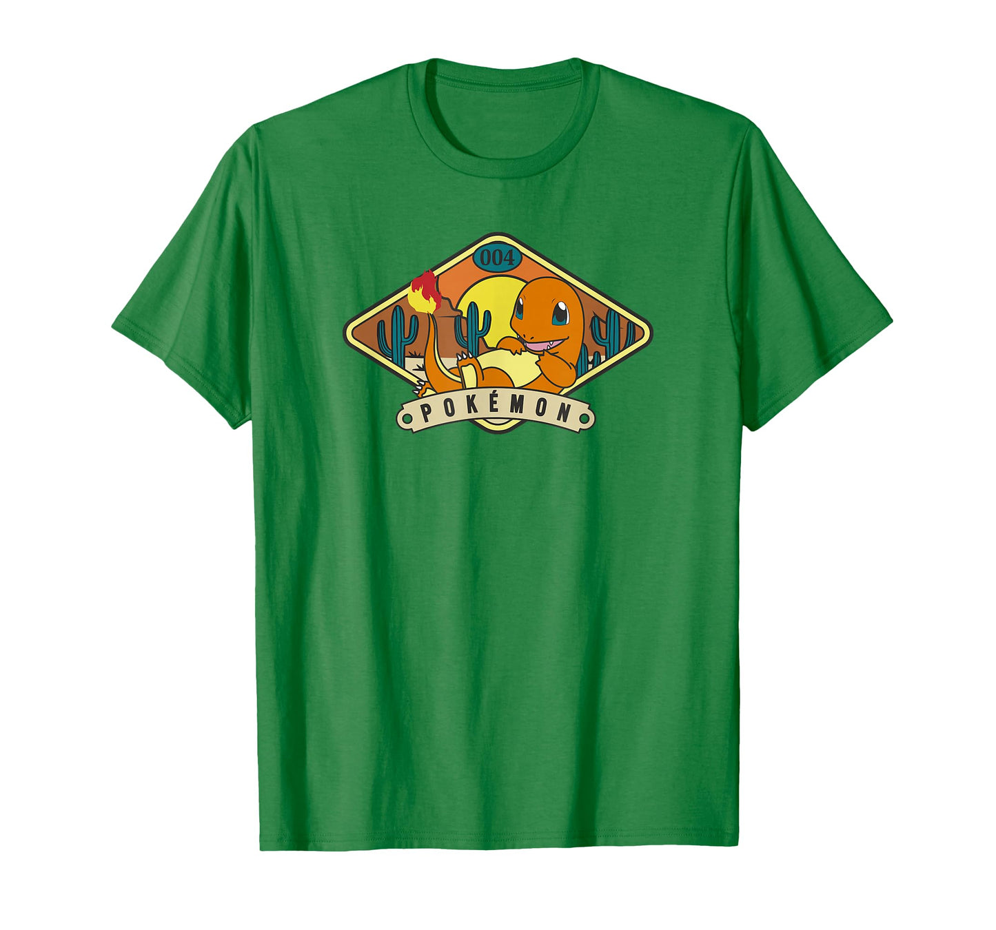 Pokémon 004 Charmander Outdoor Adventure Desert Park Badge T-Shirt