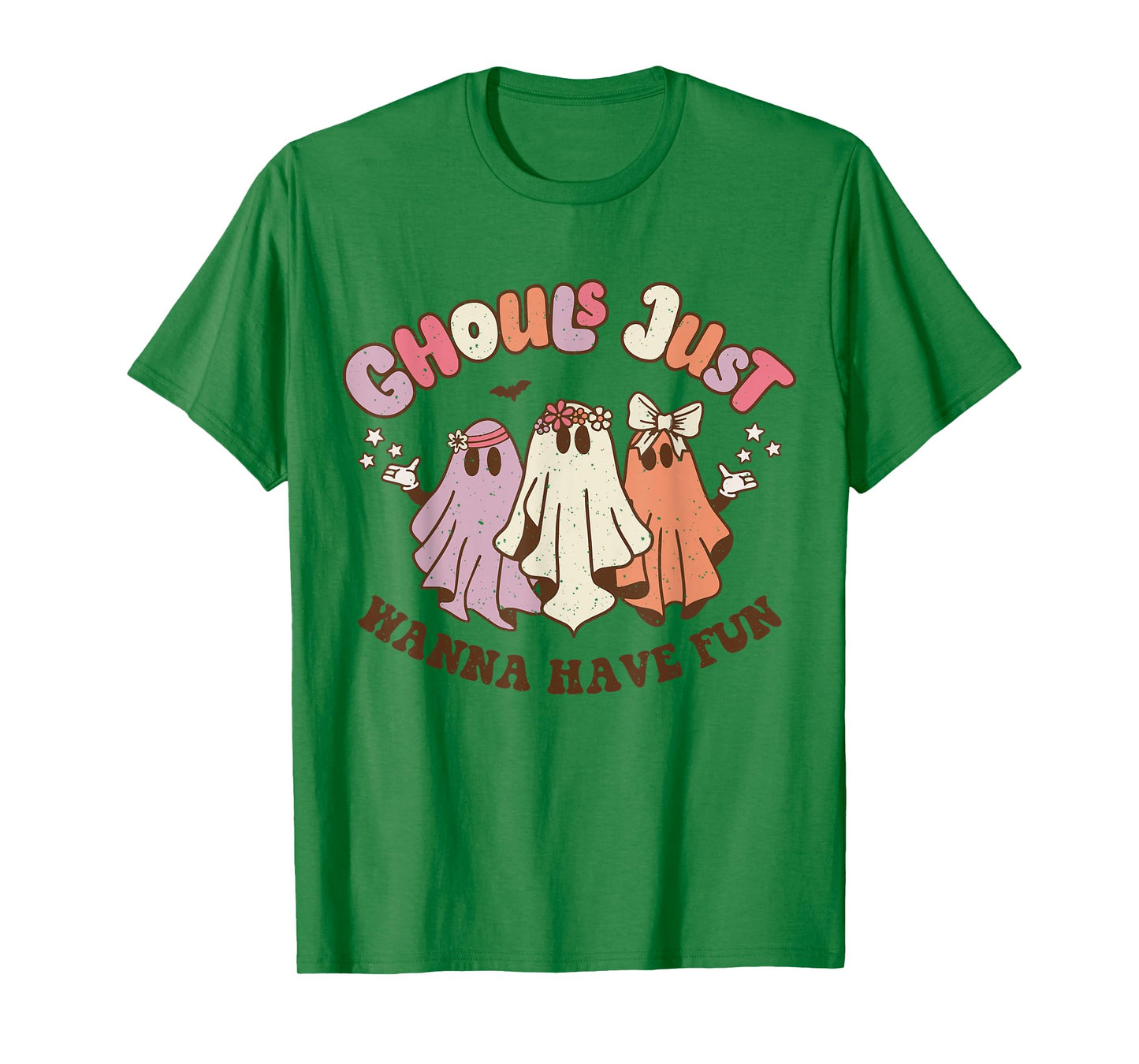 Ghouls Just Wanna Have Fun Retro Halloween Groovy Party T-Shirt