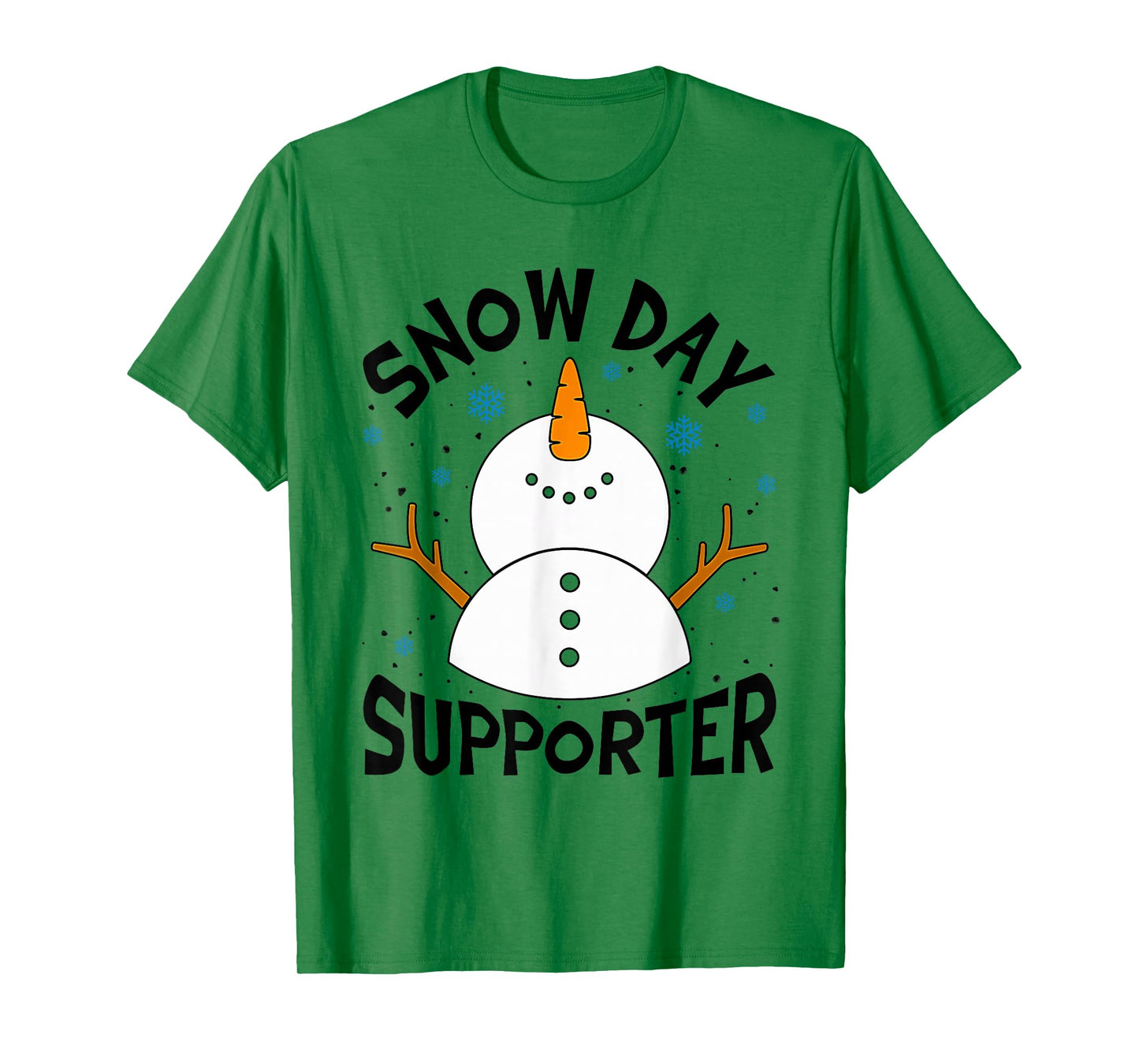 Snow Day Supporter Snowflake Funny Teacher Christmas Pajamas T-Shirt