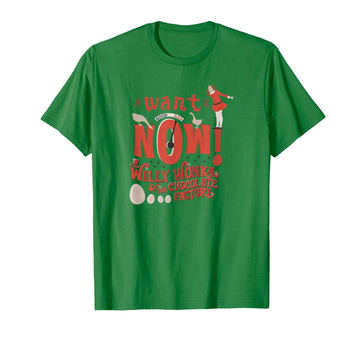 Willy Wonka And The Chocolate Factory Veruca I Want It Now T-Shirt