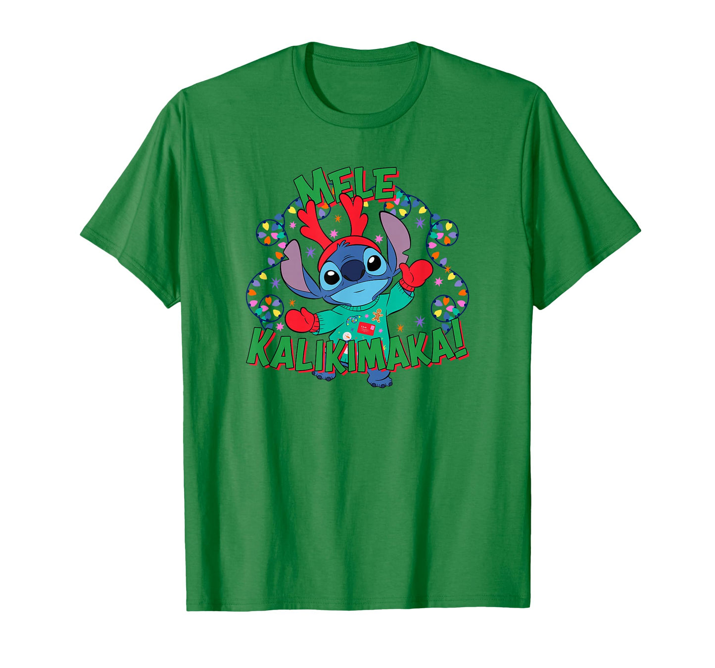 Disney Lilo & Stitch Christmas Mele Kalikimaka! T-Shirt
