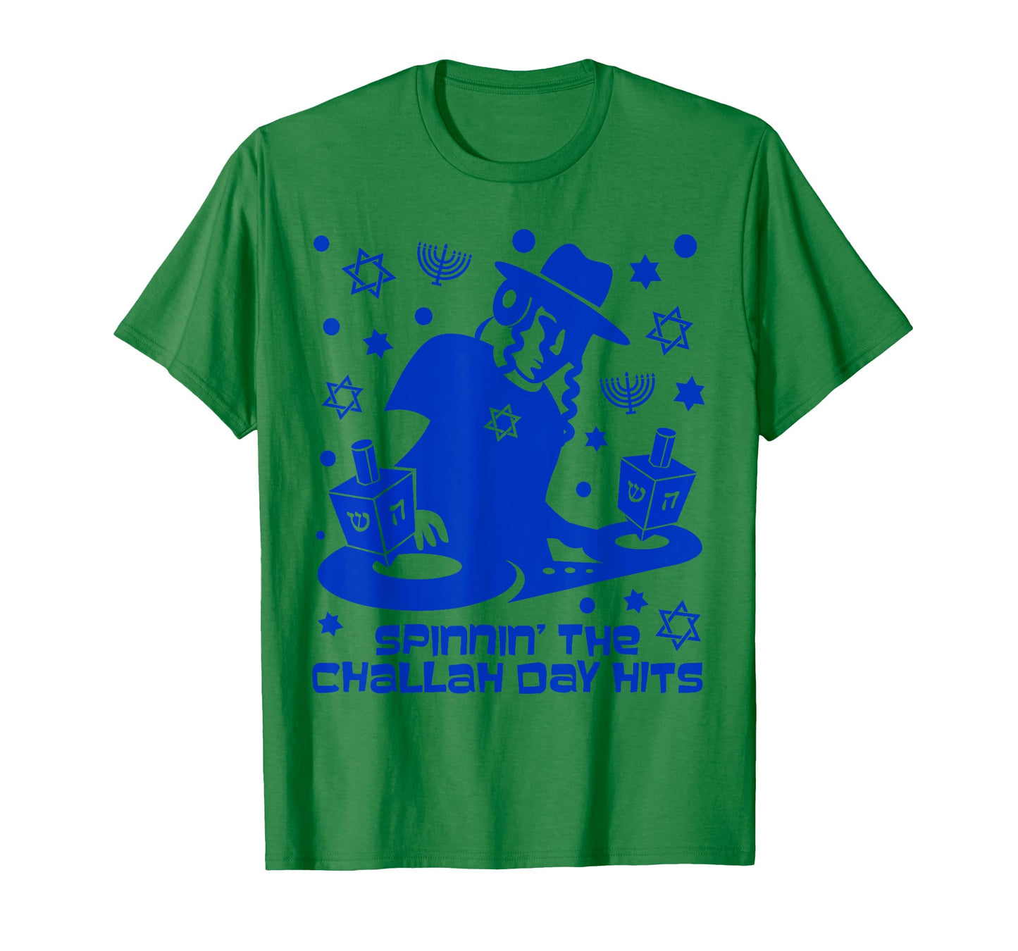 Funny Hanukkah Dreidel DJ Gift Mens Challah Day Hits T-Shirt