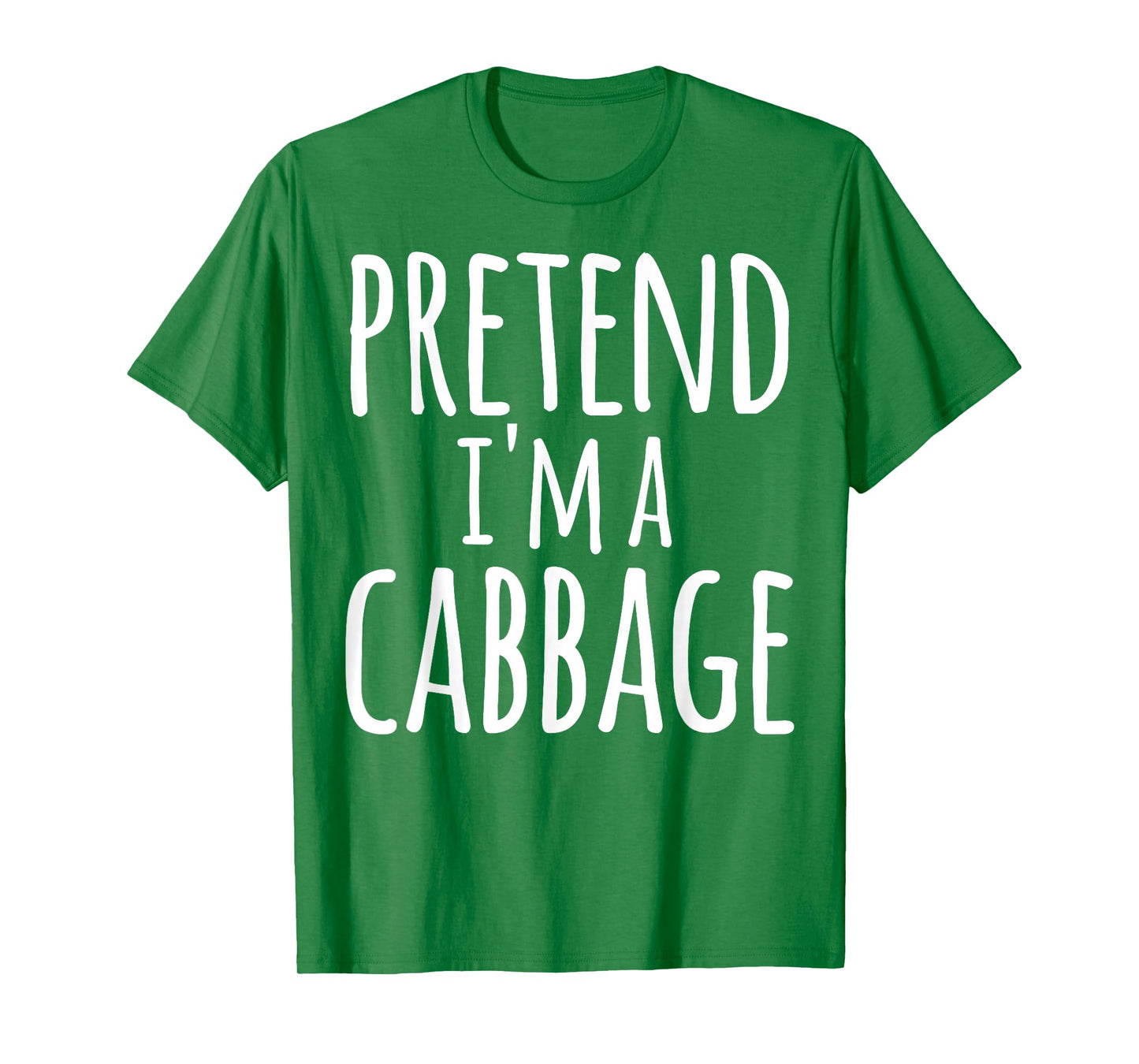Funny Easy Lazy Halloween PRETEND I'M A CABBAGE Costume T-Shirt