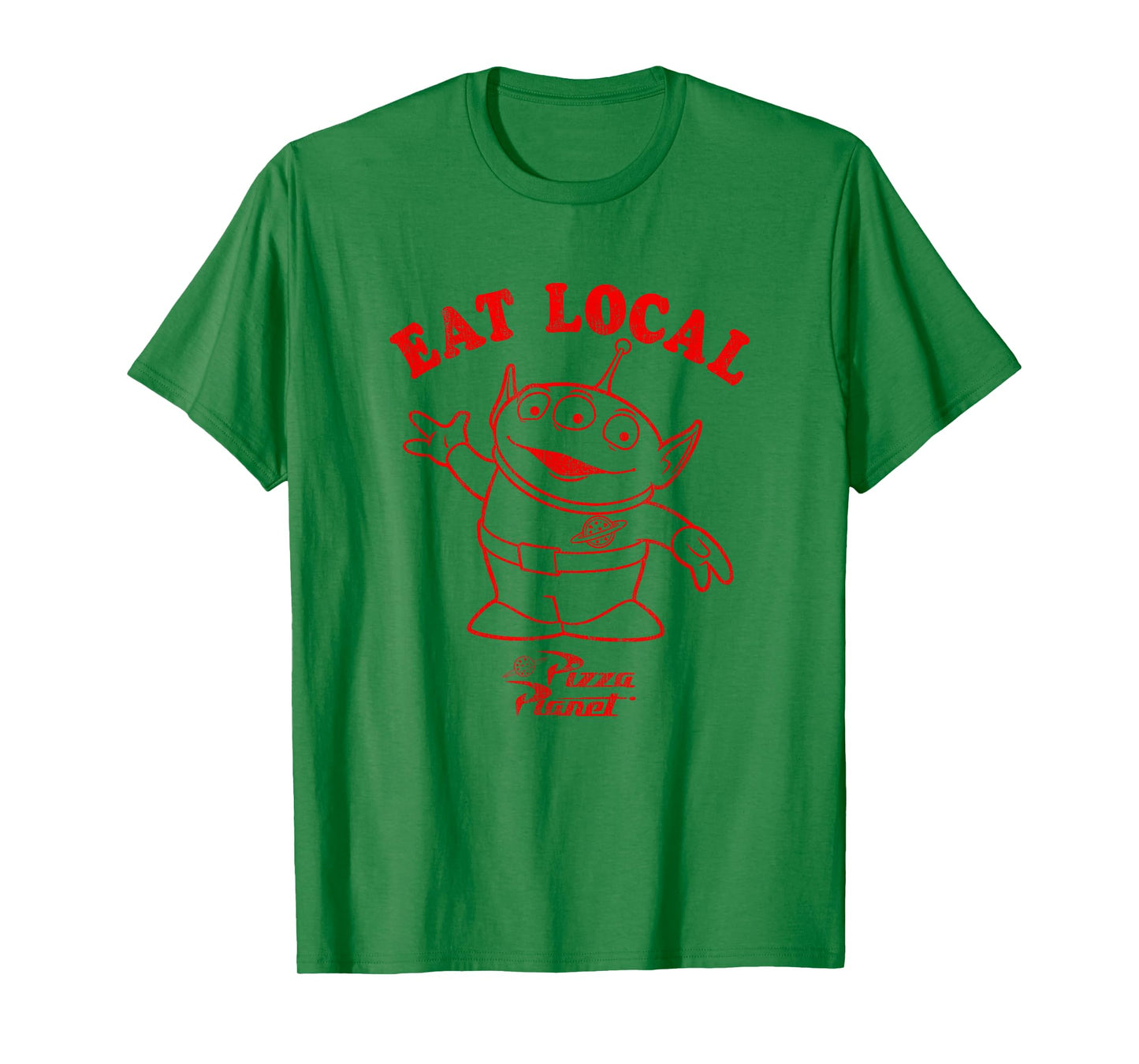 Disney Pixar Toy Story Pizza Planet Alien Eat Local T-Shirt