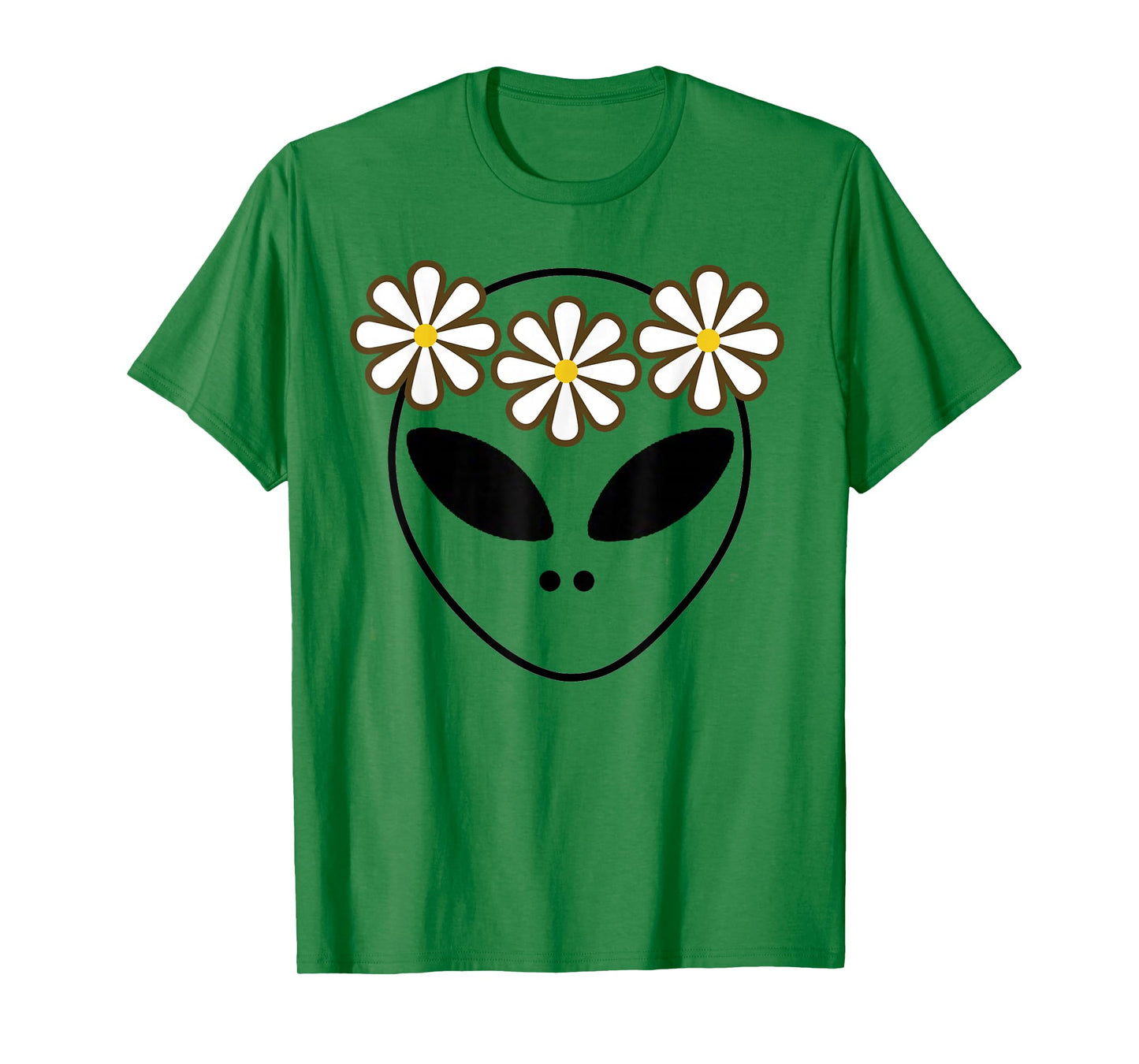 Alien Costume Halloween Cute Green Aliens Face Kawaii T-Shirt