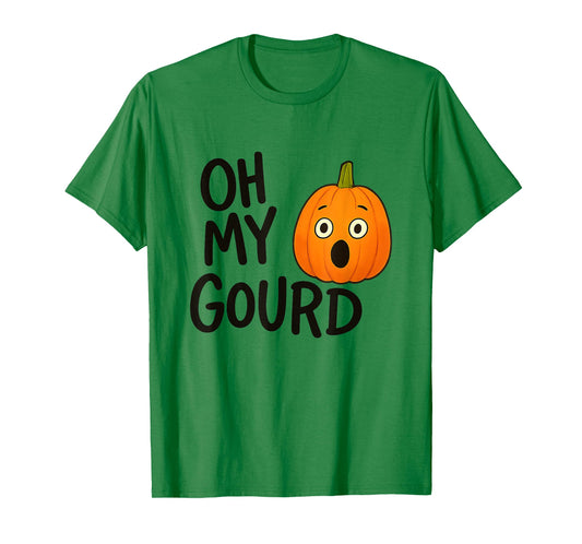 Funny Oh My Gourd Pumpkin Pun For Halloween Autumn Fall Meme T-Shirt