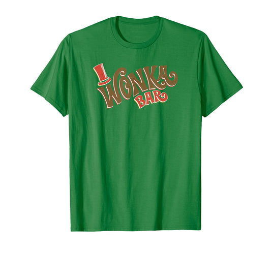 Willy Wonka And The Chocolate Factory Wonka Bar Vintage Logo T-Shirt