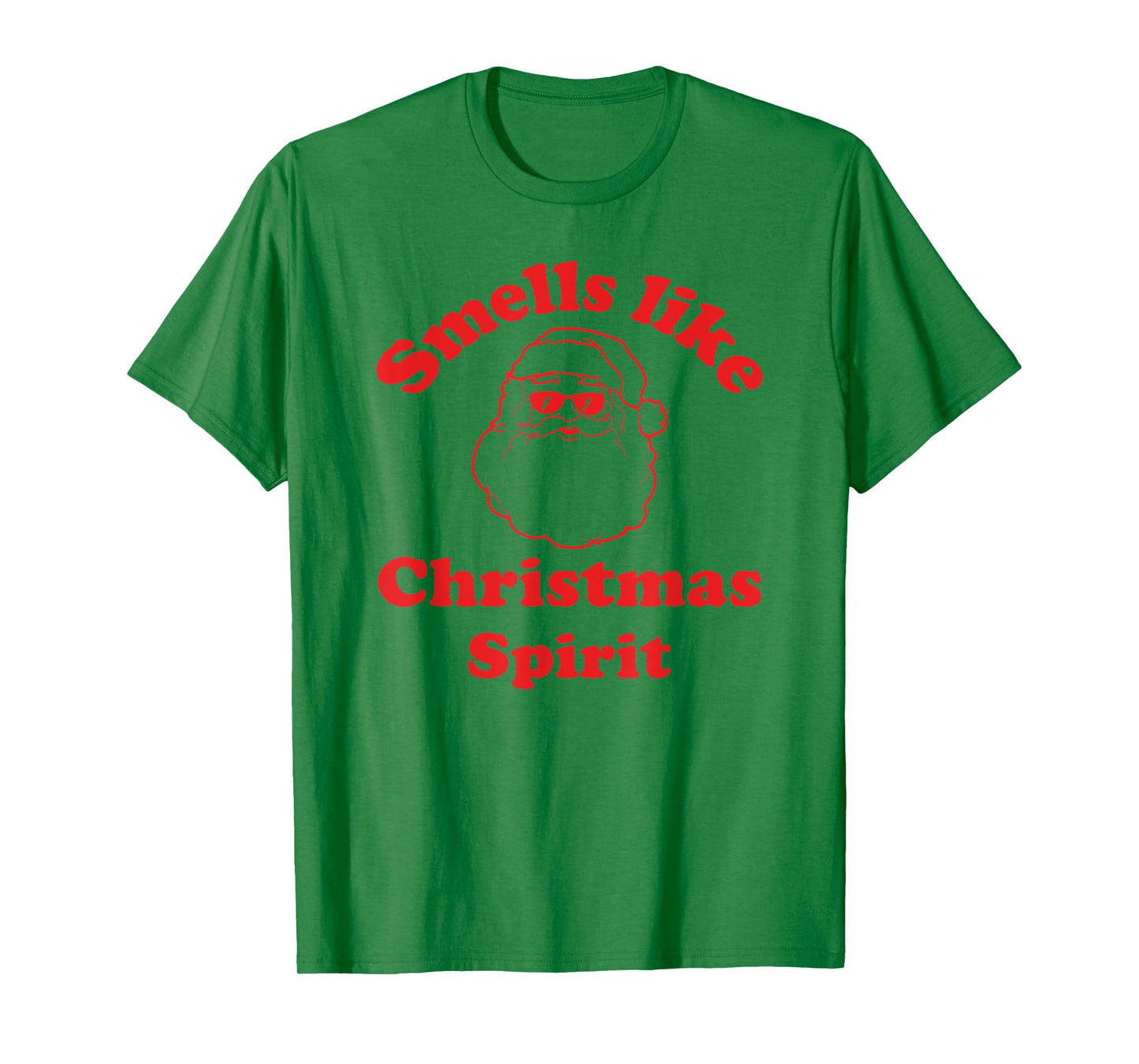 smells like christmas spirit funny santa claus face T-Shirt