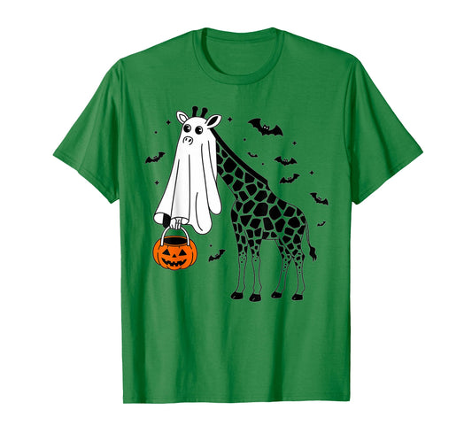 Funny Halloween Giraffe Ghost Costume Trick Or Treat T-Shirt