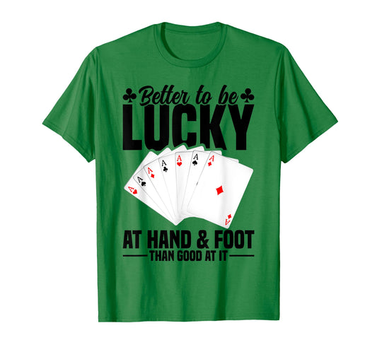 Hand and Foot Playing Cards Game Set Partner Hand Foot T-Shirt