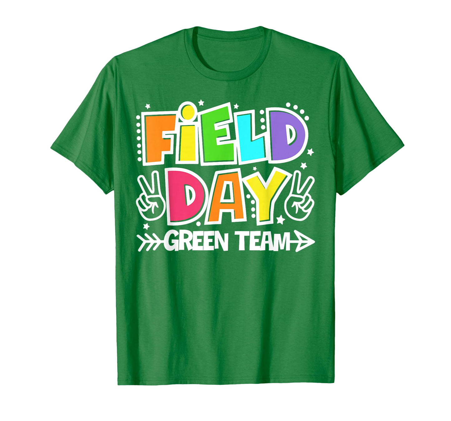 Field Day Green Team Funny For Teacher Kids Field Day Games T-Shirt