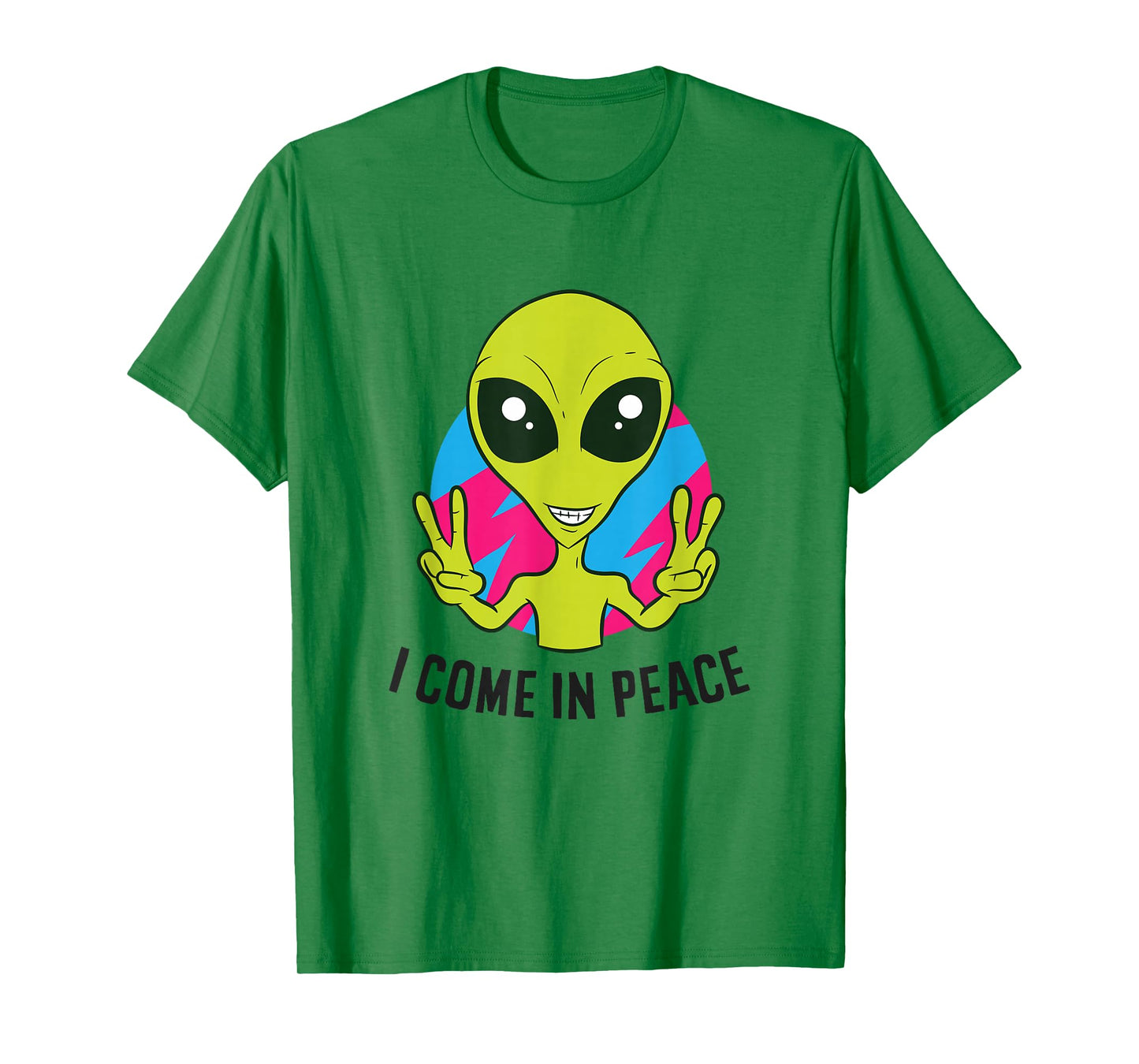 Alien Ufo Space Rave EDM Music I Come In Peace T-Shirt