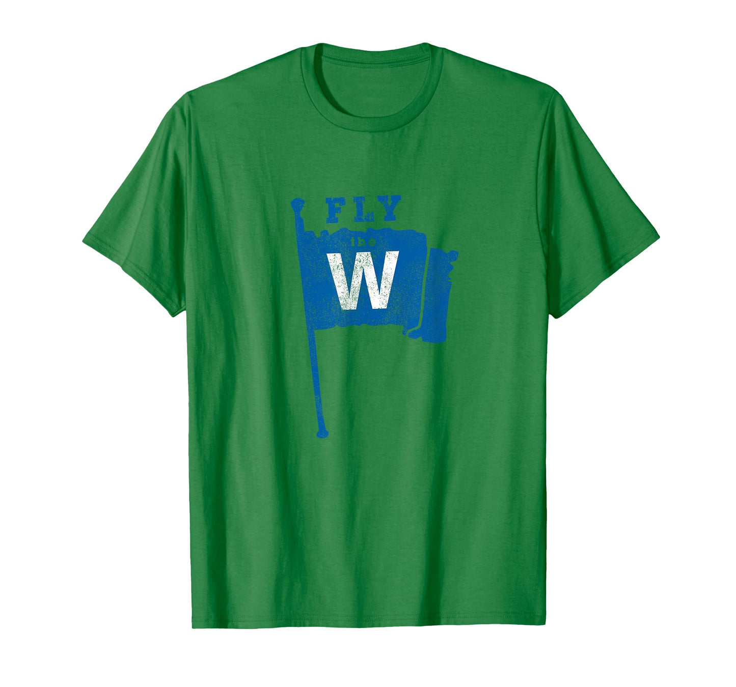 Fly The W Chicago Baseball Winning Flag Distressed T-Shirt